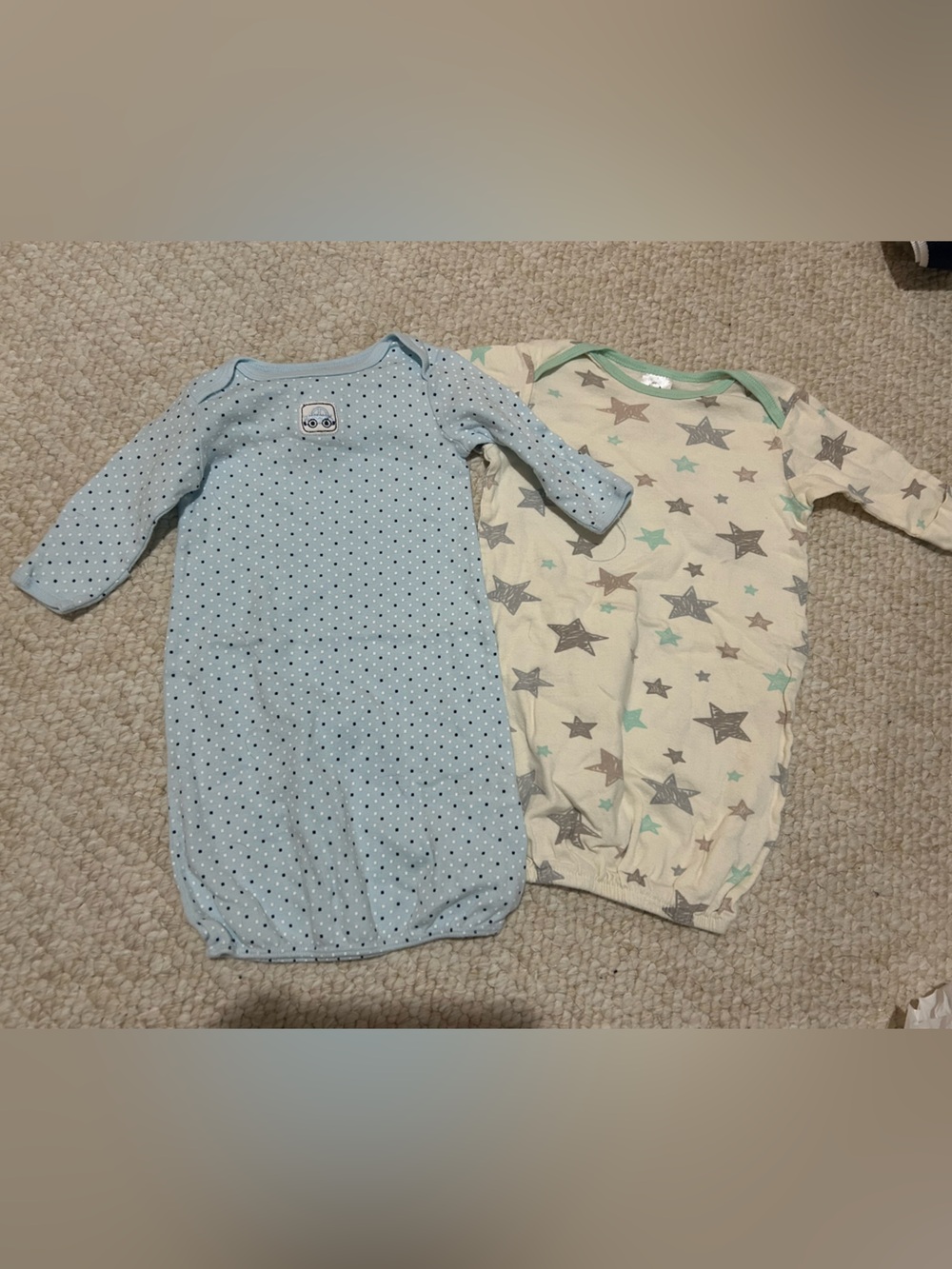 Bundle of 2 baby boy gowns